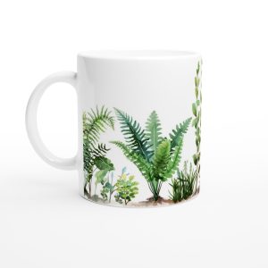 Tropisk Grönskande Keramisk Mugg – Vardagsfavoriten med frodig design